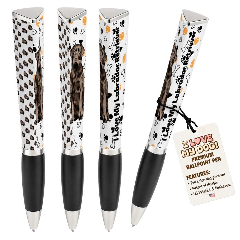4 Pack ANINKABOVE Labrador Retriever Ballpoint Pens Dog Lover Gift NEW